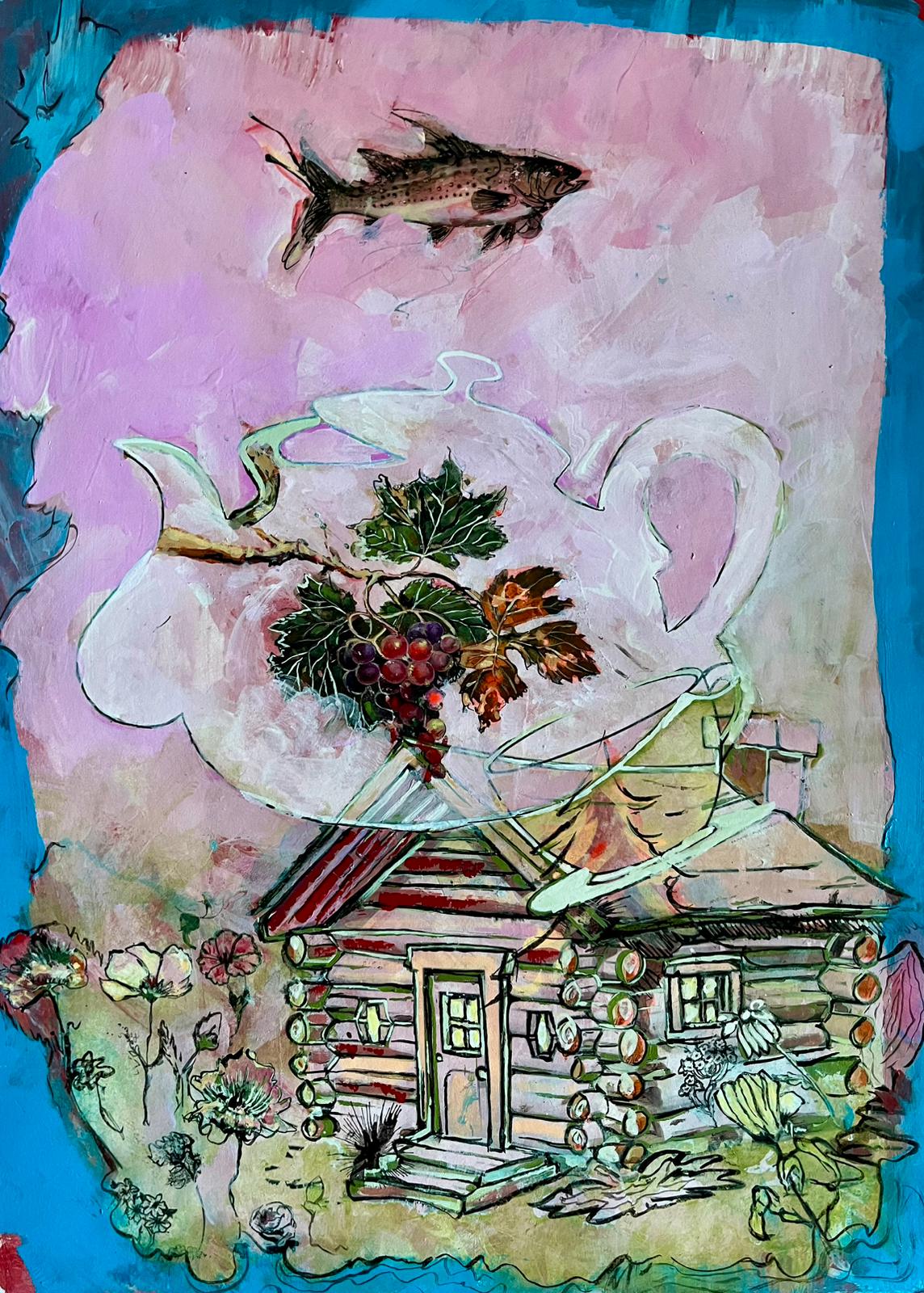 De ci de là — 55 x 75 cm