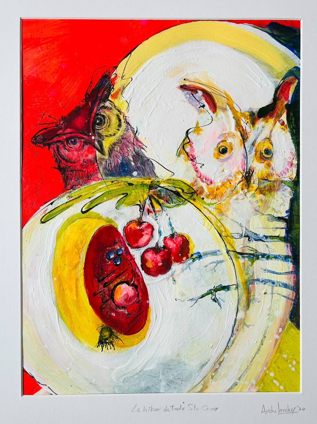 Le hibou de Toulx sainte croix — 29 x 39 cm